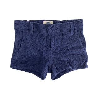 4/$12 💥 EUC (5 Regular) Old Navy Toddler Blue Lace Shorts (936)